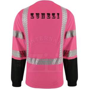 เสื้อสเวตเชิ้ตแขนยาว ANSI Class 1 สะท้อนแสง ป้องกันน้ำ พร้อมแถบสะท้อนแสงและไฟ LED  รับสกรีนโลโก้- ZUNEZI INTERNATIONAL - Product Image 4