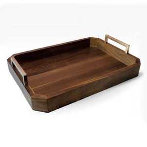 Plateau à collation en bois, plateau à thé en bois, plateau à café en bois, plateau de cuisine en bois, plateau de service en bois, plateau de présentation en bois, organisateur en bois - Product Image 2