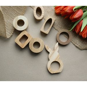 Anneaux de serviette en résine pour la maison et les accessoires de table de restaurant - Product Image 5