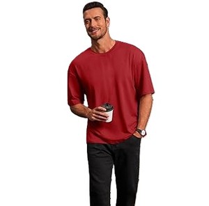 T-shirts pour hommes de haute qualité, design élégant, manches courtes, légers, anti-rides, confortables et respirants. - Product Image 4