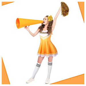 Ensemble de performance tendance 2026 pour femme : haut et jupe de cheerleading imprimés, respirants et confortables, ornés de strass scintillants - Product Image 3