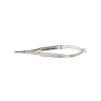 Tijeras para Uñas Ryzer Studio de Acero Inoxidable con Resorte, Diseño Curvo para Mano Derecha, Herramienta Profesional de Manicura, Plástico