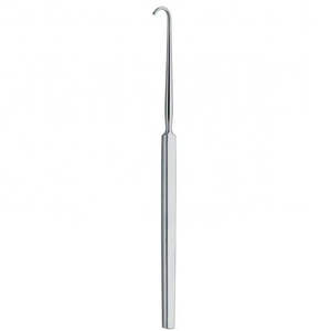 Gancho para nervios Adson Dura de 8 pulgadas, punta roma de 3 mm, ángulo de 90 grados, instrumento médico de acero inoxidable, gancho retractor Frazier Dura de SurgiRight - Product Image 5