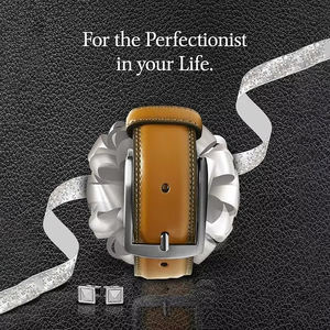 Cinturones de Cuero de Diseño Nuevo al por Mayor, Cinturones de Cuero Genuino de Lujo de Pakistán, Cinturón de Cuero Vacuno con Hebilla para Hombre - Product Image 4