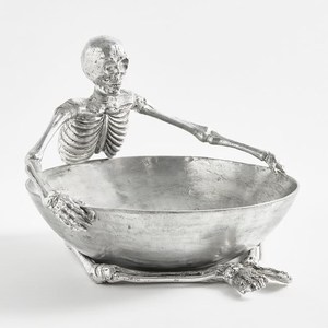 Ensemble repose-cuillère et plat à trempette en métal, motif araignée d'Halloween et insecte argenté, style gothique, pour comptoir de cuisine et centres de table - Product Image 6