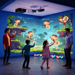 Eshark Interactive Wall Game Setup Unité de divertissement de terrain de jeu intérieur multijoueur - Product Image 2