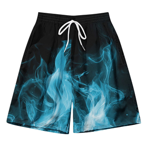 Shorts de bain personnalisés par sublimation, séchage rapide, polyester, pour hommes, plage, surf, fournisseur OEM ODM - Product Image 2