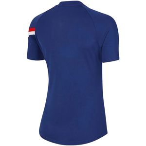 Maillot de football sublimé bleu marine pour femme, manches courtes, en polyester, uniforme de football, vêtement de sport pour l'entraînement et la performance - Product Image 2
