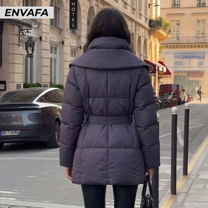 Custom Puffer Jacket for <b>Women</b> <b>Waterproof</b> <b>Parka</b> Jacket Ladies Winter Coats Custom Jacket With Logo Wholesale Manufacturer ODM - Product Image 2