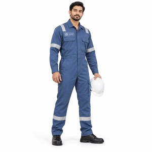 Ropa de Trabajo Industrial Resistente al Fuego al por Mayor, Mono de Trabajo de Mezcla de Poliéster, Uniforme de Alta Visibilidad Antibacteriano - Product Image 2