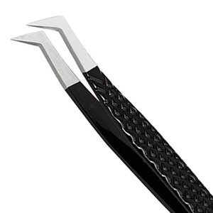Pince à épiler professionnelle pour extensions de cils, en acier inoxydable, outil d'application de précision pour cils, pointe fine, pince à épiler de beauté pour salon - Product Image 5