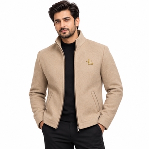 Winter Outerwear Suitable For Outdoor Activities Travel Casual Men Winter Wool Jacket Stylish Warm Wool Fabric Comfortable - Product Image 1