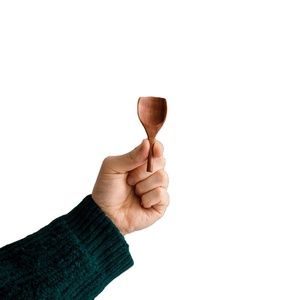 Cuchara Pequeña de Madera para Especias, Hecha a Mano, de Madera Natural, Mini Cuchara Rústica para Servir Condimentos, Accesorio de Cocina, Vajilla - Product Image 1
