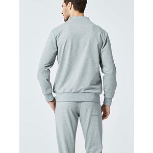 Nuevo Chándal Deportivo de Invierno para Hombre, Cálido, Ajustado, Informal, con Capucha, de Algodón, con Cierre, Personalizable con Logotipo - Product Image 3