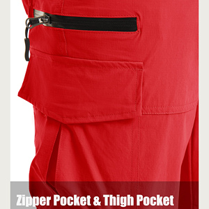 Pantalones Capri Cargo de Algodón 100% Transpirables de Secado Rápido para Hombre, Pantalones Premium para Exteriores con Múltiples Bolsillos - Product Image 4