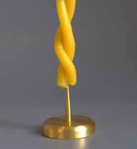 Support de bougie en laiton massif à base pointue, minimaliste, pour bougies coniques, pour décoration moderne de la maison, Noël, fait main, durable - Product Image 4