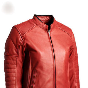 Veste de moto en cuir élégante pour femmes, nouvelle collection, hiver, automne, coupe-vent, grande taille, haute qualité, prix bas, vestes de moto - Product Image 3