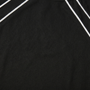 Men's Summer Breathable Casual Polyester Knitted Athletic Piping Sports <b>Tee</b> & Shorts Custom OEM Wholesale - Product Image 5