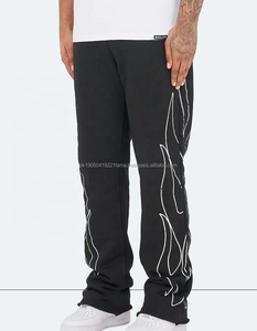 Conjunto Deportivo de Invierno para Hombre de la Mejor Calidad, Estilo Vintage, Lavado Ácido, Sudadera con Capucha, Pantalones Rectos Acampanados, Felpa, 100% Algodón - Product Image 4