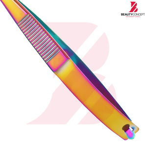 Tijeras de acero inoxidable con resorte para recortar plantas acuáticas, para mantenimiento de acuarios, con punta curva, tijeras de belleza con resorte - Product Image 6