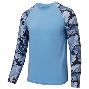 เสื้อเชิ้ตตกปลาแขนยาวป้องกันแสงแดด UPF 50 สำหรับผู้ชาย ผลิตจากโพลีเอสเตอร์ผสมสแปนเด็กซ์ ระบายความชื้นได้ดี ทรงพอดีตัว - Product Image 2