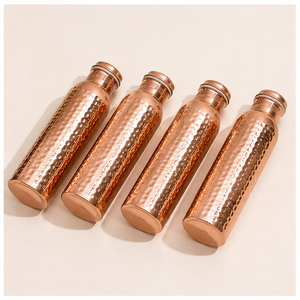 Botella de Agua de Cobre Puro con Diseño Martillado para Beneficios Ayurvédicos para la Salud, a Prueba de Fugas y Ecológica, Vaso Sostenible - Product Image 6
