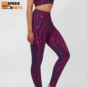 ชุดโยคะผู้หญิงคุณภาพพรีเมียมสีตามสั่ง ขายส่งชุดเลกกิ้งผู้หญิง ชุดโยคะคอกลมผู้หญิงพร้อมโลโก้ตามสั่ง - Product Image 3