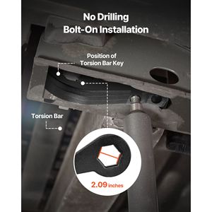 Kit di Sollevamento Anteriore per Chevy/GMC 2500/3500HD 2020-2024, Sospensione in Acciaio Resistente, Livellamento 2 Pollici, Barra di Torsione per Camion - Product Image 4