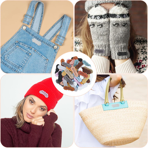 Étiquettes et patchs personnalisés en cuir gaufré, lavables et imperméables, couleur personnalisée, en rouleau, vente en gros pour vêtements - Product Image 4