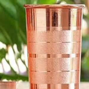 Seamless Copper Glass Tumbler Manufacturer Ayurvedic Drinking Water Cup Bulk Supply Export <b>Drinkware</b> - Product Image 1