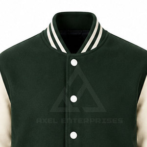 เสื้อแจ็คเก็ตเลตเตอร์แมนปักลายตามสั่งสำหรับผู้ชาย กระดุมแป๊ก ผ้าขนสัตว์ผสม เสื้อคลุมลำลองแฟชั่น ขายส่ง - Product Image 6