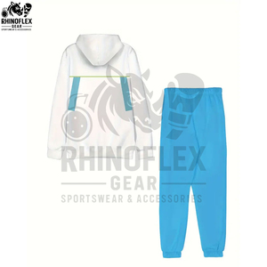 Ensemble jogging 2 pièces de haute qualité avec logo brodé, patchwork, nylon, streetwear, coupe-vent zippé pour homme - Product Image 2