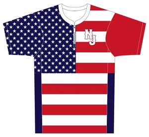 Veste de baseball Sportswear Veste de baseball personnalisée à manches courtes avec échauffement - Product Image 2