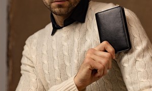 Porta Pasaportes de Cuero Genuino Impermeable y Ecológico, Cartera de Viaje de Moda para Uso Diario, Funda Protectora de Pasaporte con Bloqueo RFID, Venta al por Mayor - Product Image 2