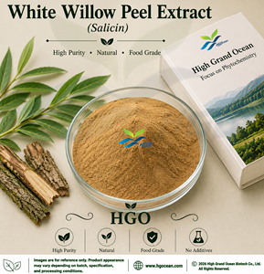 Extrait de peau de saule blanc naturel de qualité alimentaire, fourni directement par l'usine HGO, extrait standardisé de salicine à 15%-98% - Product Image 1