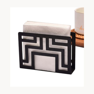 Decorative Iron Metal Napkin Holder Stylish New Design Customized New Arrival Modern Dining Table Organizer - Product Image 2