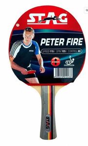 Raquette de tennis de table Peter Fire de haute qualité, personnalisable pour l'entraînement et le divertissement, avec étui en bois – Meilleure vente - Product Image 2