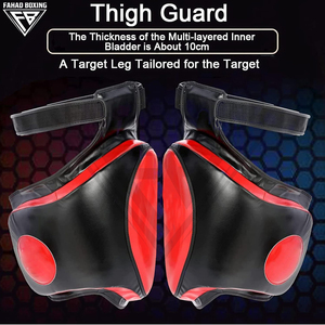Protectores de Muslos con Logotipo Personalizado, Equipo de Protección para Kickboxing, Construcción de Cuero Duradero, Nuevo Protector de Boxeo Tailandés de Moda - Product Image 4