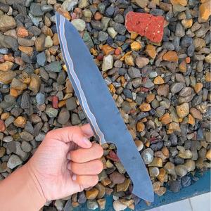 มีดใบเปล่าทำมือแบบกำหนดเอง Jexmoo พร้อมใบมีดเหล็กคาร์บอนและปลอกหนัง - ของขวัญสำหรับเชฟ - Product Image 5