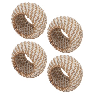 Bamboo <b>Napkin</b> <b>Ring</b> Circle Shape Bohemian Design 4.5cm Width Table Decoration - Product Image 5
