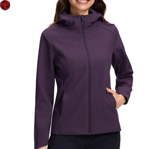 <b>Women</b> Softshell <b>Jacket</b> <b>Hooded</b> Zip Up Waterproof Windproof <b>Lightweight</b> Outdoor Coat for Hiking <b>Jacket</b> For <b>Women</b> - Product Image 4