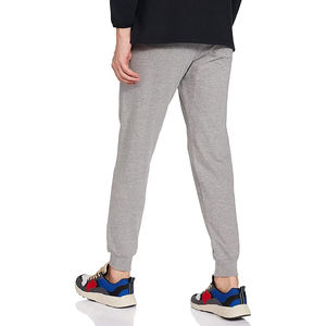 Pantalones Jogger con Detalle de Rayas para Hombre, Mezcla de Algodón y Poliéster, Estilo Casual de Negocios, Bolsillos Laterales, Cintura Elástica, Puños - Product Image 2