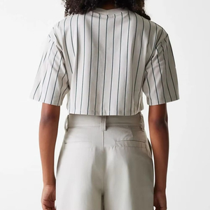 Camisetas de Tirantes Holgadas de Verano para Mujer, Tejidas, 100% Algodón, Casuales, Cortas, de Manga Larga, Cómodas, Transpirables, para Hacer Ejercicio, Correr, Color Sólido - Product Image 3
