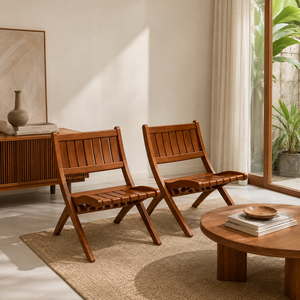 Chaise de relaxation en teck massif pour extérieur, jardin, patio, resort, villa, hôtel, chaise de loisirs en bois avec design ergonomique - Product Image 2