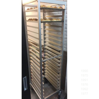 Penutup Troli Roti Transparan PVC Atlas Star Model SN-1990/SN-1975 Komersial untuk Toko Roti, Restoran, Dapur 740x545x1700mm