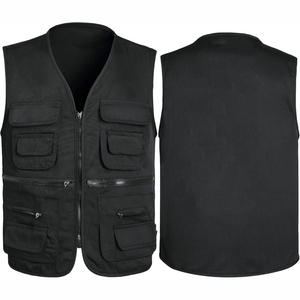Chaleco Azul Marino con Cierre para Hombre, con Múltiples Bolsillos, Prenda Exterior Informal, Transpirable, con Cuello en V, para Primavera 2026 - Product Image 5
