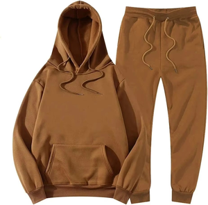 Ensemble survêtement décontracté pour femme, sweat à capuche et pantalon de jogging à manches longues, motif uni, idéal pour le printemps – Grande Vente - Product Image 4