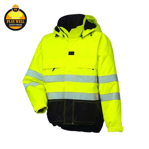 Hi Vis Reflective <b>Jacket</b> Men Safety Hi Visibility Winter Construction <b>Worker</b> <b>Jacket</b> - Product Image 2