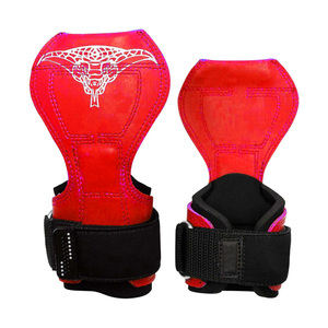 Sangles de musculation ajustables Cobra rouges de haute qualité personnalisables avec crochets et boucles pour la gym - Product Image 6