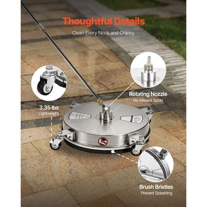 Idropulitrice per Superfici in Acciaio Inox da 4000 PSI con 4 Ruote e Attacco Rapido - Product Image 5